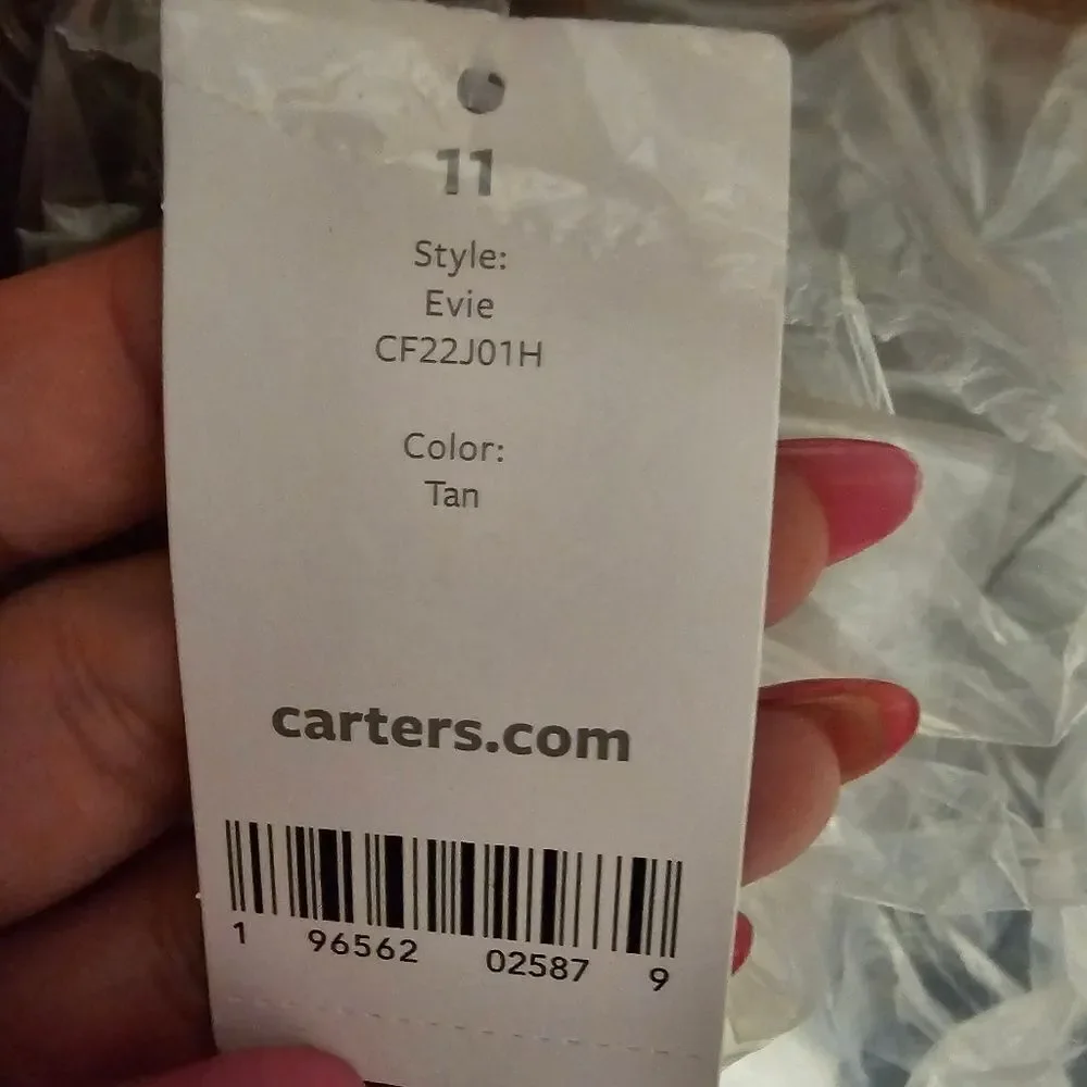 Carter's Toddler Evie Tall Fashion Boot in tan size 11